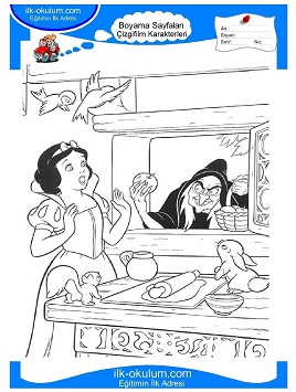 Çocuklar İçin Pamuk Prences Boyama Sayfaları 